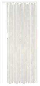 Porta a Soffietto da Interno 214x82 cm in PVC Chiusura Magnetica Bianco Venato-1