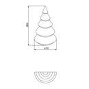 Lampada Albero di Natale da Parete Interno/Esterno H85cm Arkema P205 Vari Colori-3