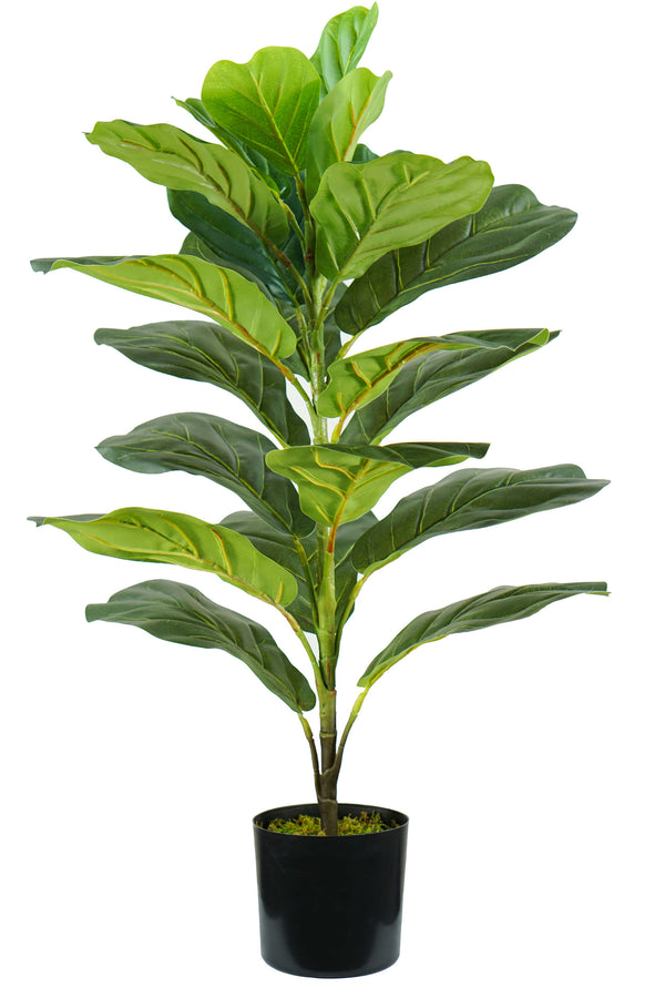 prezzo Pianta Artificiale Ficus Lyrata  H75 cm con Vaso Verde