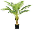 Pianta Artificiale Palma Areca H90 cm con Vaso Verde-1