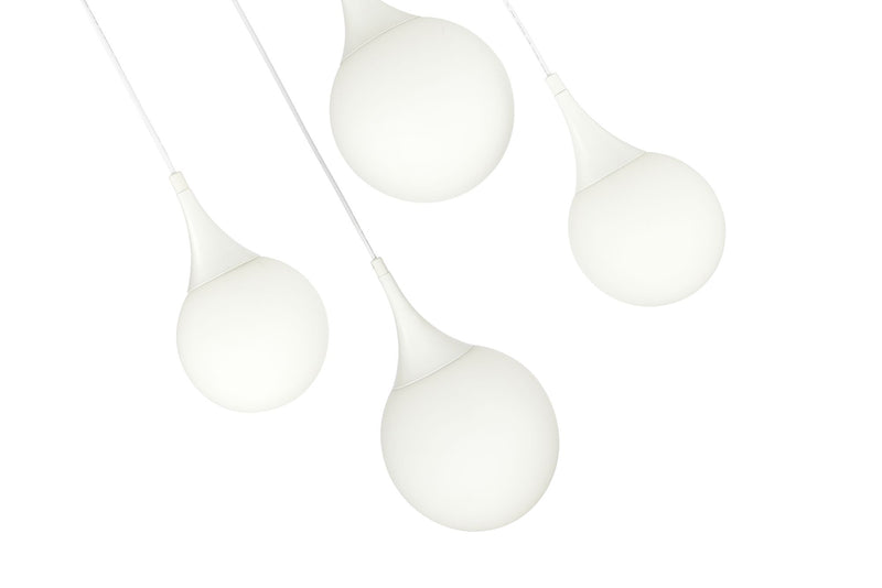 Lampada pendente Pendant in Metallo Dewdrop Bianco-6