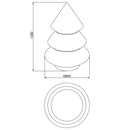 Lampada Albero di Natale da Terra Interno/Esterno H123cm Arkema P300 Vari Colori-7
