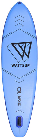 SUP Tavola Gonfiabile 305x81x15 cm con Pagaia Zaino e Accessori Wattsup Sar Blu-5