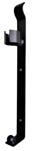 Portabottiglie da Parete 39x3,3 cm in Acciaio Giove Nero-1