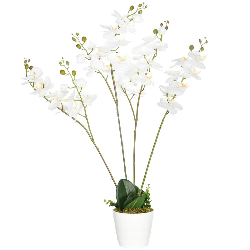 Pianta Artificiale Orchidea H75 cm con Vaso Bianco – acquista su Giordano  Shop