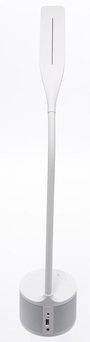 Lampada da Scrivania con LED e Altoparlante Bluetooth 29x10,5x38 cm in Plastica Bianca-3