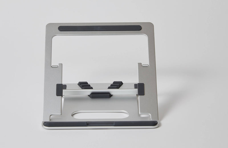 Supporto Pieghevole per PC Portatile Laptop 24x5x0,5 cm in Alluminio Silver-2