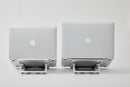 Supporto Pieghevole per PC Portatile Laptop 24x5x0,5 cm in Alluminio Silver-5