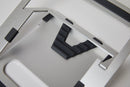 Supporto Pieghevole per PC Portatile Laptop 24x5x0,5 cm in Alluminio Silver-7