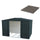 Pavimento per Casetta Box da Giardino 322x233x209 cm in Plastica Grigio