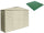 Pavimento per Casetta Box da Giardino 320x81x233 cm in Plastica Verde