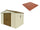 Pavimento per Casetta Box da Giardino 325x240x233 cm in Plastica Terracotta