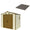 Pavimento per Casetta Box da Giardino 245x161x233 cm in Plastica Grigio
