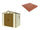 Pavimento per Casetta Box da Giardino 245x161x233 cm in Plastica Terracotta