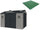 Pavimento per Casetta Box da Giardino 326x240x235 cm in Plastica Verde