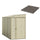 Pavimento per Casetta Box da Giardino 122x240x188 cm in Plastica Grigio