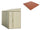 Pavimento per Casetta Box da Giardino 122x240x188 cm in Plastica Terracotta