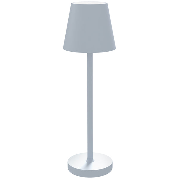 online Lampada da Tavolo Portatile Ø11,2x36,5 cm in Acrilico e Metallo Grigio