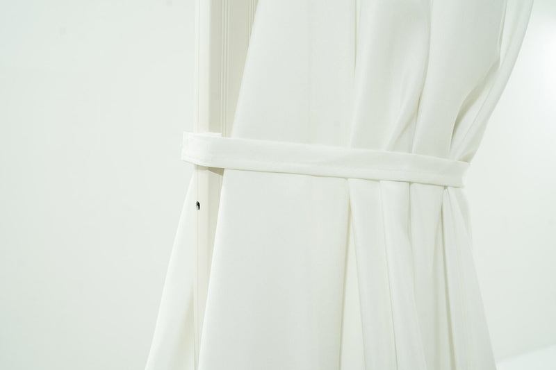 Ombrellone Decentrato da Giardino in Alluminio Ø3m Bianco-9