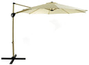 Ombrellone Decentrato da Giardino in Alluminio Ø3m Ecrù-1