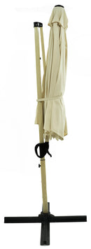 Ombrellone Decentrato da Giardino in Alluminio Ø3m Ecrù-2