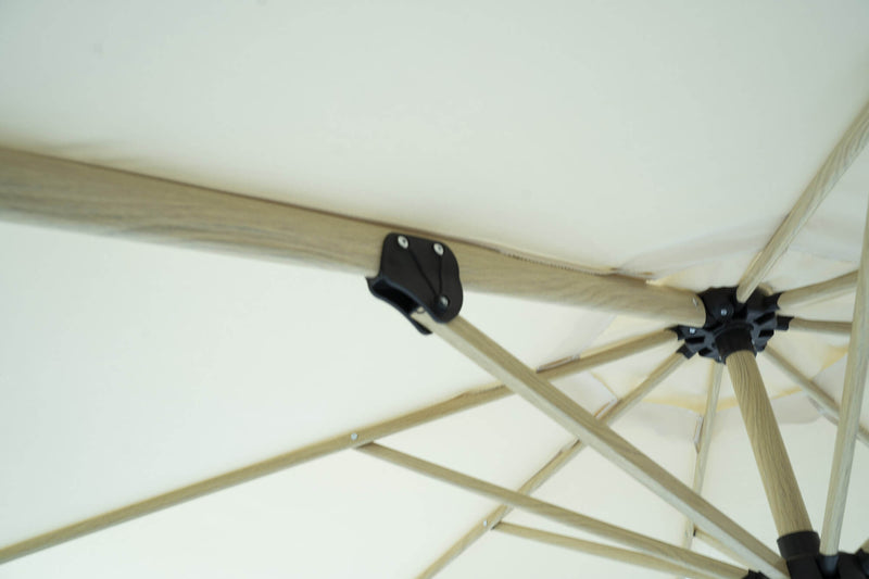 Ombrellone Decentrato da Giardino in Alluminio Ø3m Ecrù-7