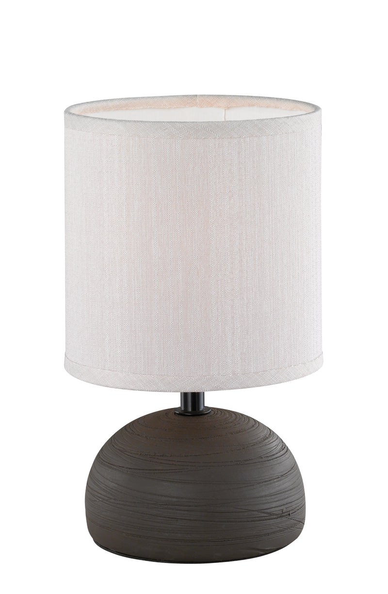 Lampada tavolo da Interno  E14 in Ceramica Marrone-1