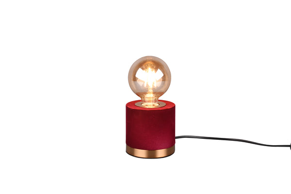 online Lampada tavolo da Interno a LED in Tessuto Rosso