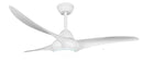 Ventilatore da Soffitto con 3 Pale e Lampada LED SMD Ø145 cm 3 Velocità Bianco Opaco-2