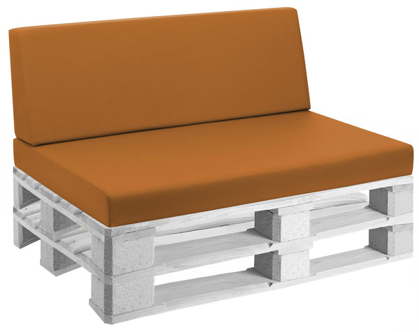 online Cuscini per Pallet 120x80 cm Seduta e Schienale in Similpelle Mariotti Reforma Arancione