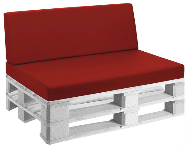 Cuscini per Pallet 120x80 cm Seduta e Schienale in Similpelle Mariotti Reforma Rosso online