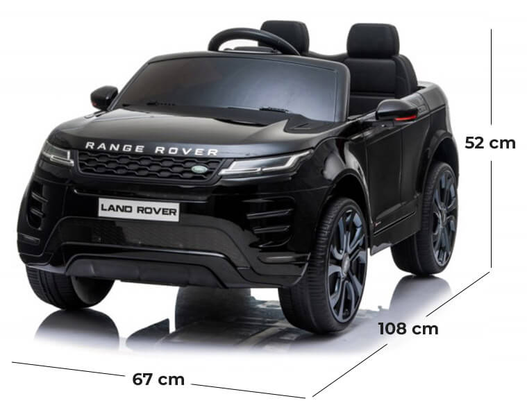 Macchina Elettrica per Bambini 12V Mp4 Land Rover Evoque Nera-5