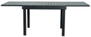 Tavolo da Giardino Allungabile 106/212x75x75 cm in Alluminio Vorghini Capannori Antracite-1