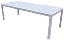 Tavolo da Giardino Allungabile 160/240x100x75 cm in Alluminio Bianco-1