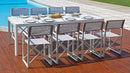 Tavolo da Giardino Allungabile 160/240x100x75 cm in Alluminio Bianco-2