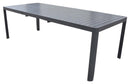 Tavolo da Giardino Allungabile 160/240x100x75 cm in Alluminio Grigio Antracite-1
