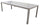 Tavolo da Giardino Allungabile 160/240x100x75 cm in Alluminio Tortora
