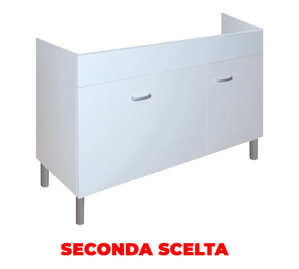 Mobile Sottolavello da Cucina 120x50 cm in Legno Bianco Seconda Scelta prezzo