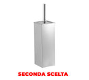 Porta Scopino 27x10x10 cm in Acciaio Inox Seconda Scelta-1