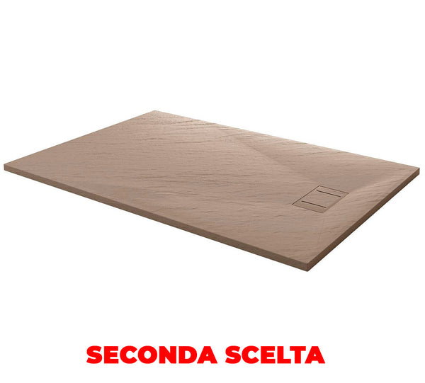 acquista Piatto Doccia 90x120 cm Effetto Pietra Stone Tortora Seconda Scelta