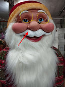 Pupazzo Babbo Natale H180 cm con Doni Orso e Racchettoni Rosso e Grigio Seconda Scelta-2