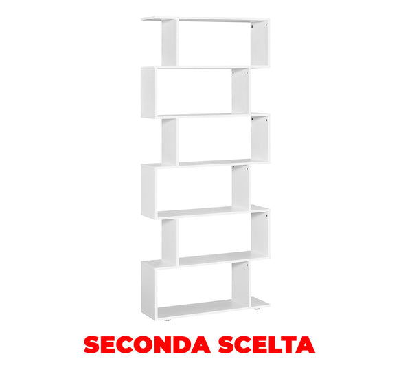 online Libreria di Design Mobili Ufficio Scaffale in Legno 80x24x191 cm Bianco  Seconda Scelta
