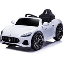 Macchina Elettrica per Bambini 12V con Licenza Maserati GranCabrio S502 Bianca-1