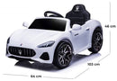 Macchina Elettrica per Bambini 12V con Licenza Maserati GranCabrio S502 Bianca-5