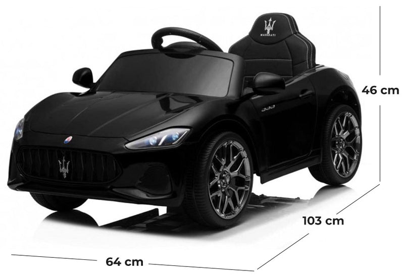 Macchina Elettrica per Bambini 12V Maserati GranCabrio S502 Nera-5
