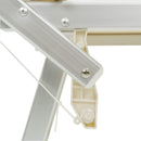 Lettino Prendisole da Giardino 189x61x38 cm in Alluminio e Textilene Simba Taupe-6