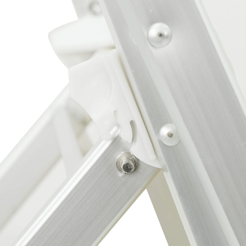 Lettino Prendisole da Giardino 189x61x38 cm in Alluminio e Textilene Simba Taupe-8