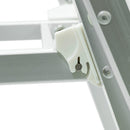 Lettino Prendisole da Giardino 189x61x38 cm in Alluminio e Textilene Simba Bianco-8