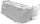 Slitta per Neve 135x38x34 cm in Acrilico Pomodone Slittone Bianco