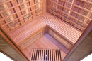Sauna Finlandese ad Infrarossi 3 Posti 160x160 cm H200 in Legno di Abete Spectra 04C-4